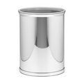 Classics Collection 13 Qt. Polished Chrome Mylar Oval Wastebasket